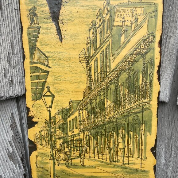 Franz Weiss St Louis Street Vieux Carre New Orleans Wooden Print French Quarter - Picture 4 of 4